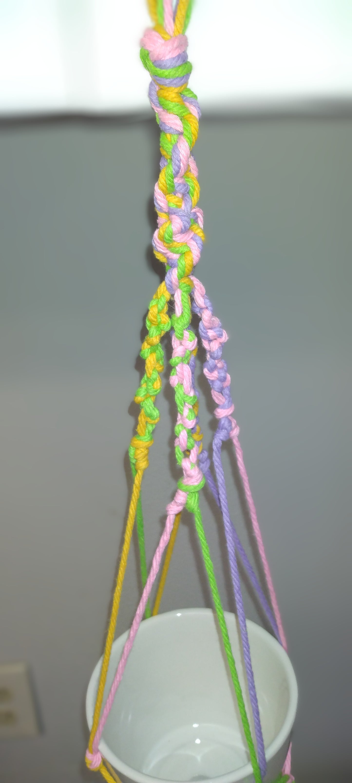 Handmade macrame plant hanger