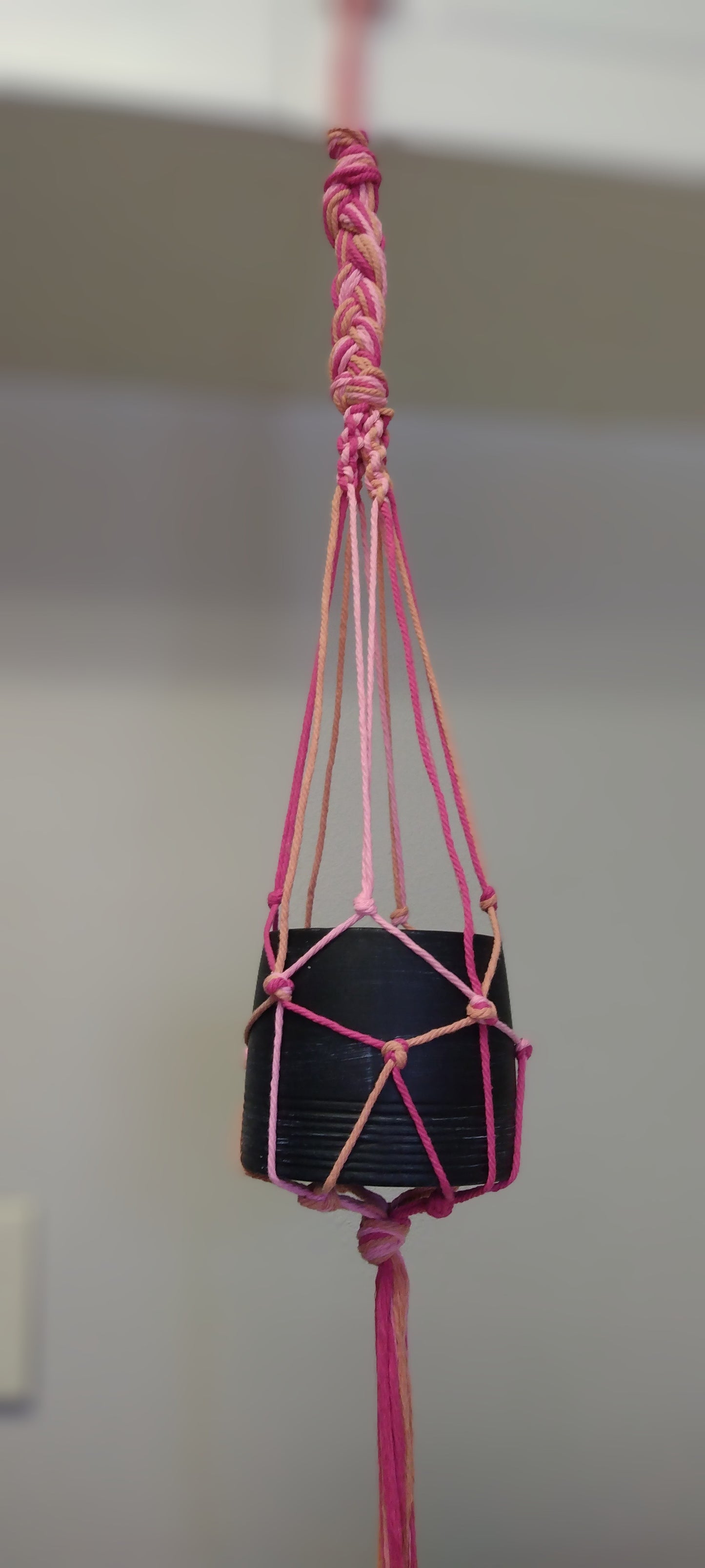Handmade macrame plant hanger