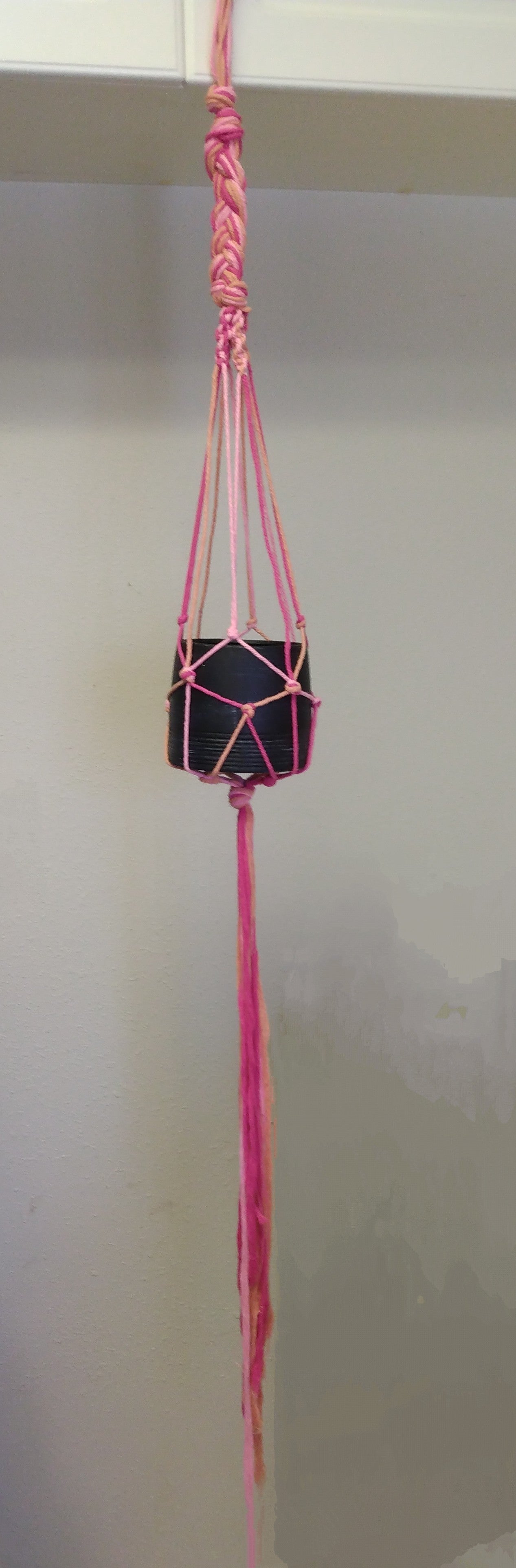Handmade macrame plant hanger