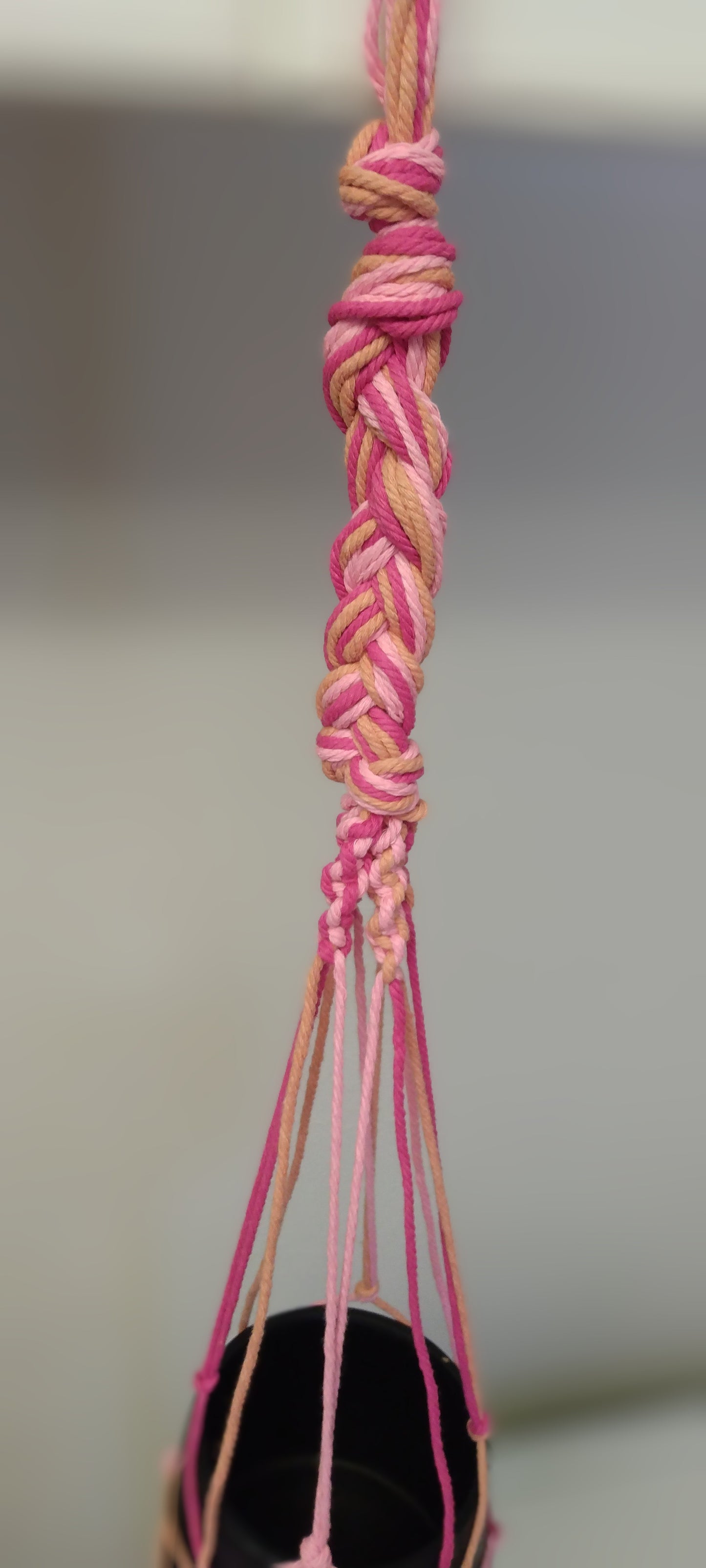 Handmade macrame plant hanger