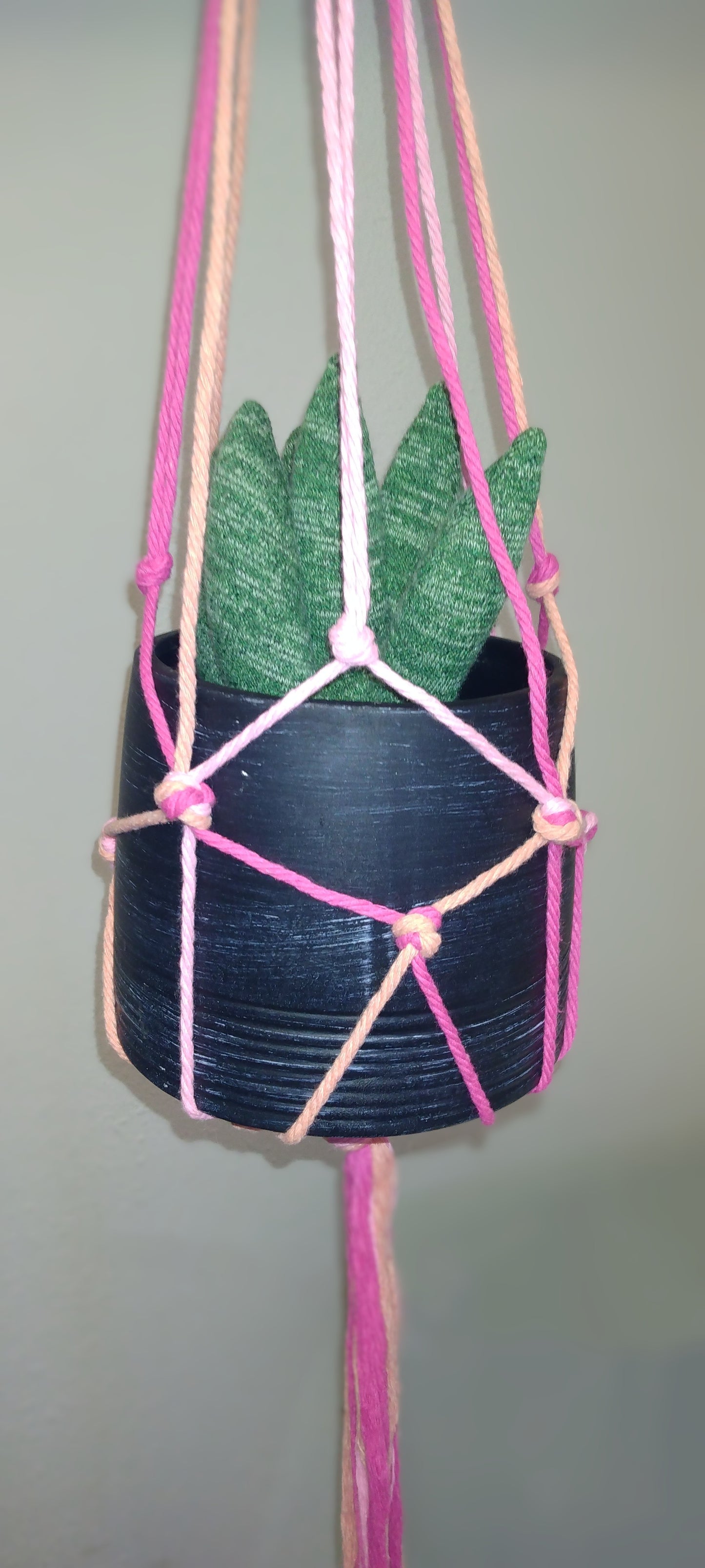 Handmade macrame plant hanger