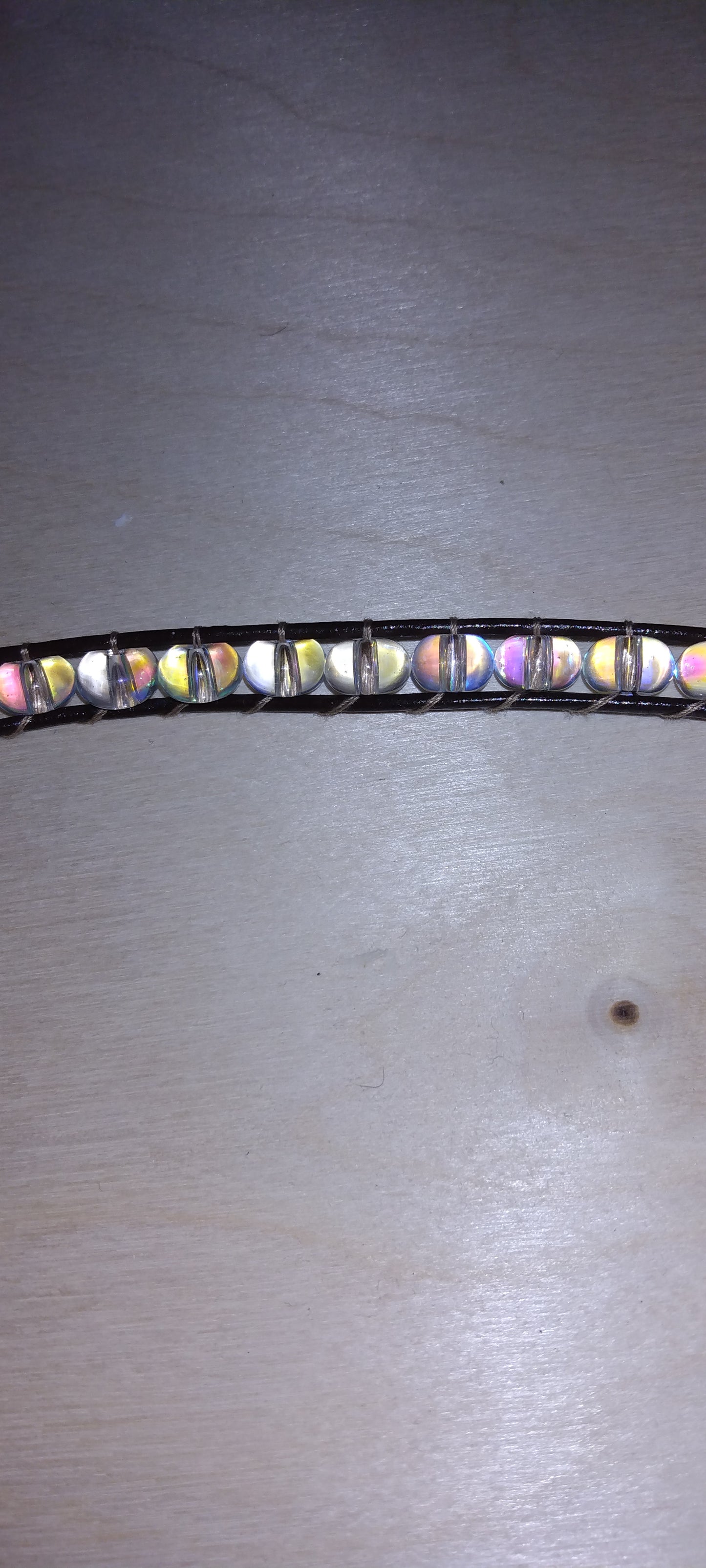 Handmade leather wrap bracelet