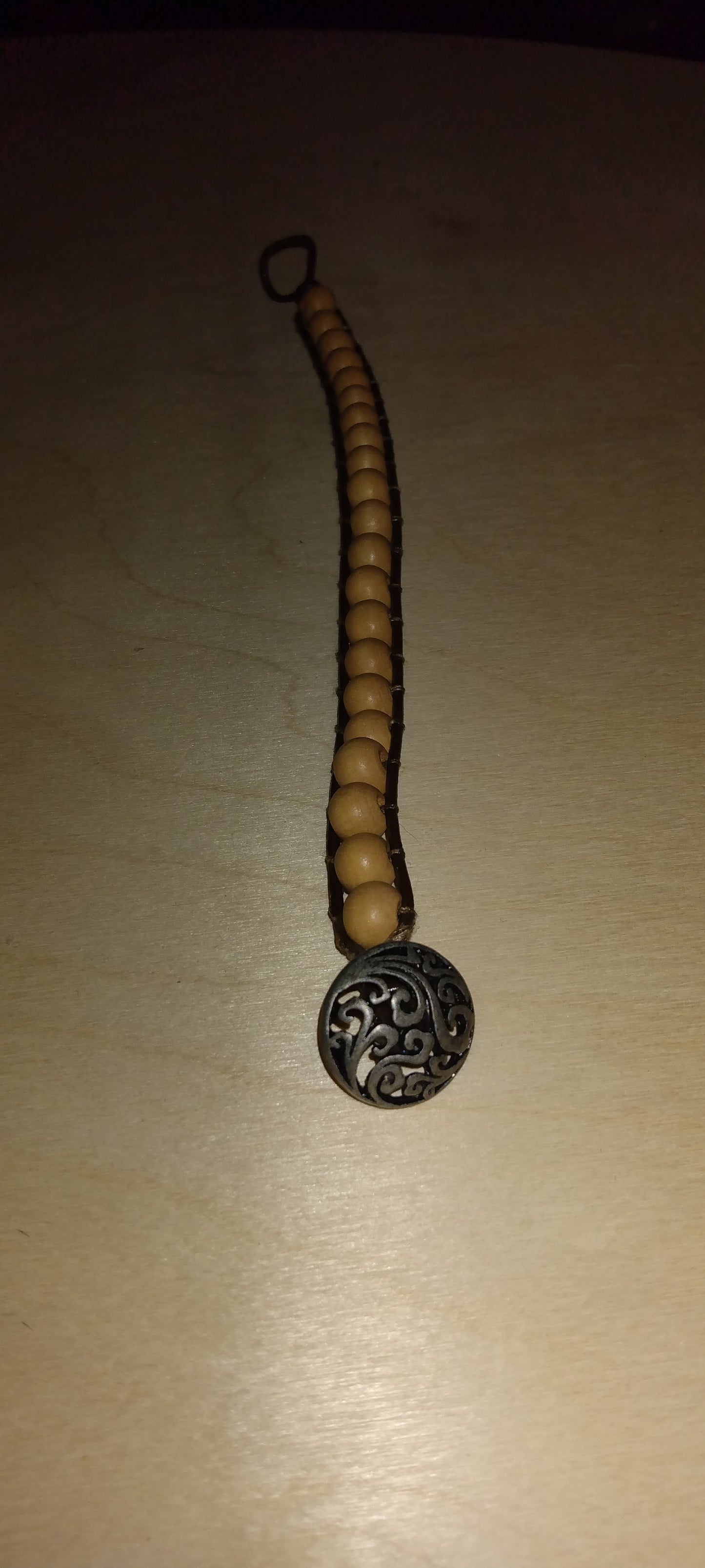 Handmade leather wrap bracelet