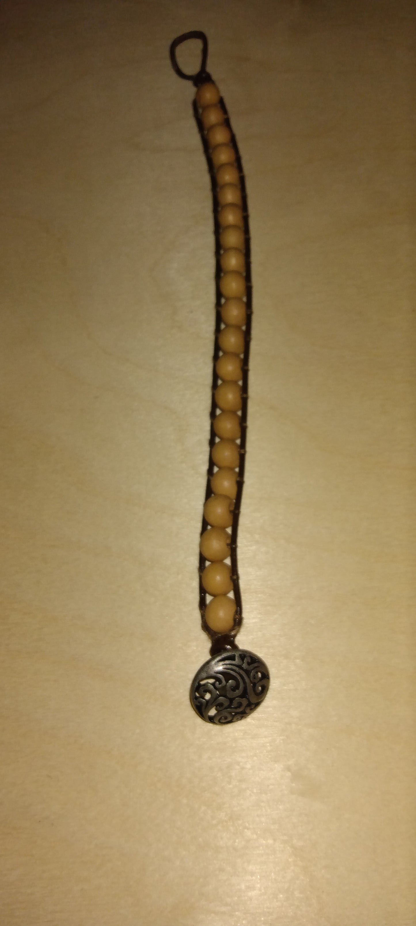 Handmade leather wrap bracelet
