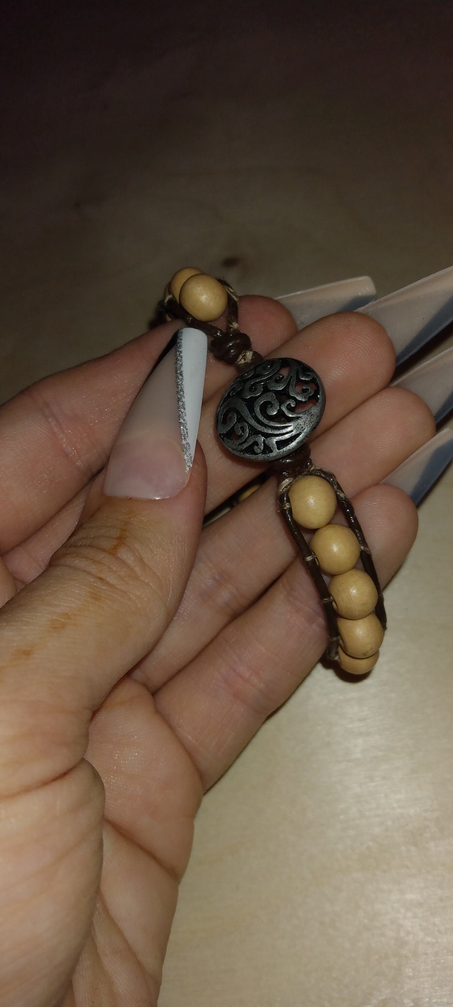Handmade leather wrap bracelet