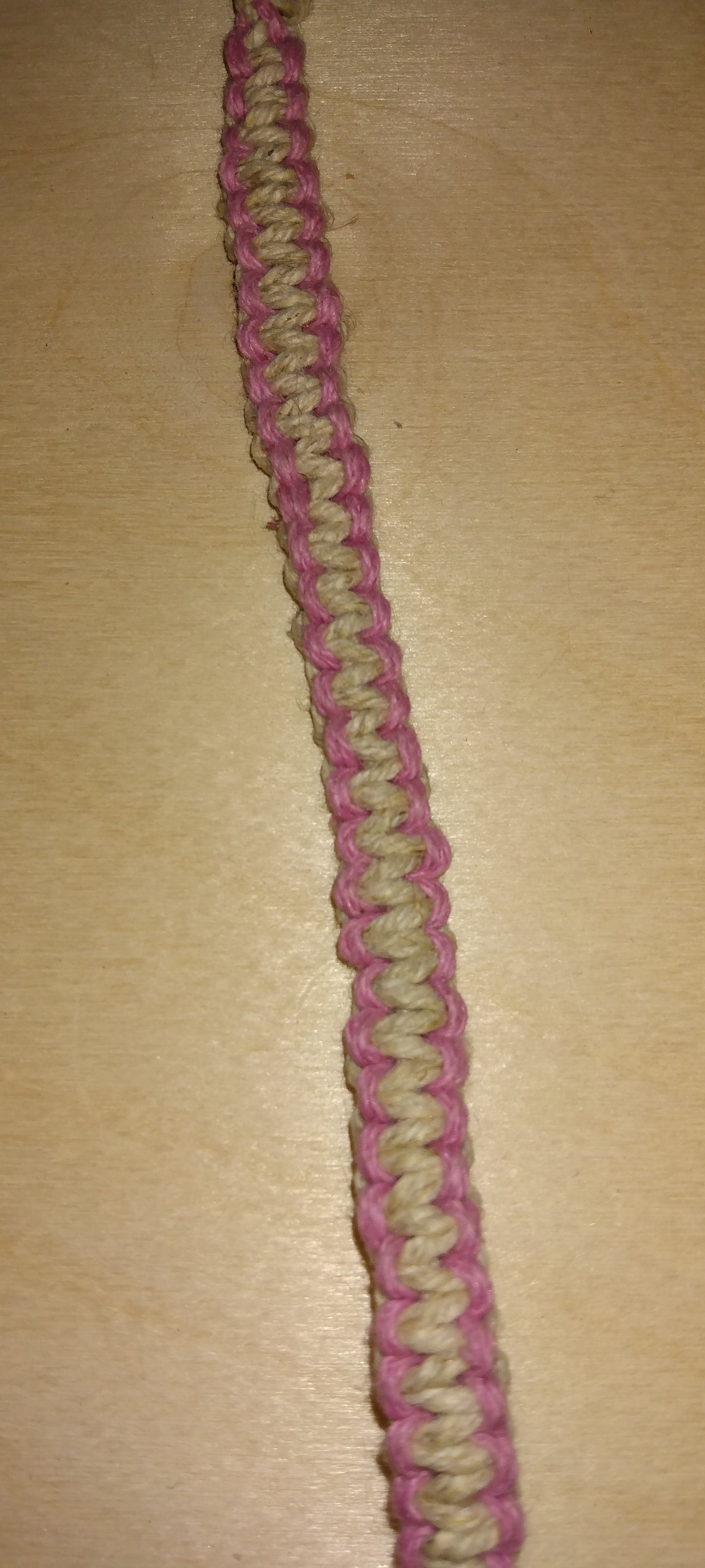 Handmade reversible knotted bracelet