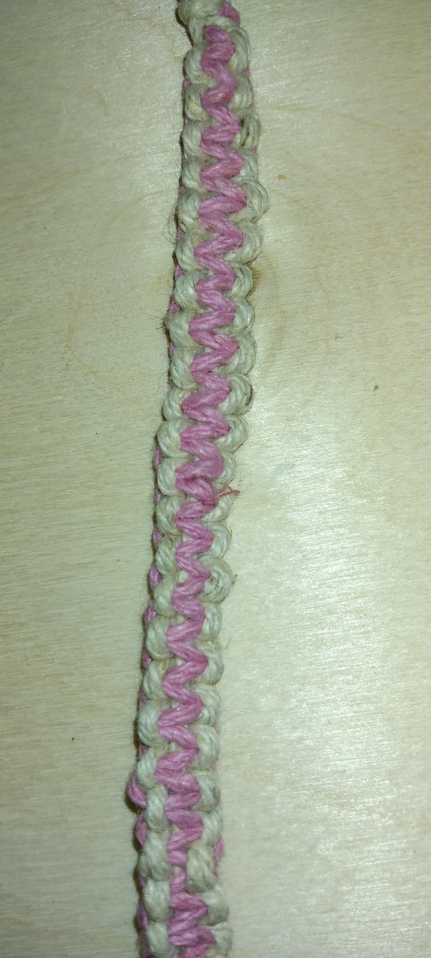Handmade reversible knotted bracelet