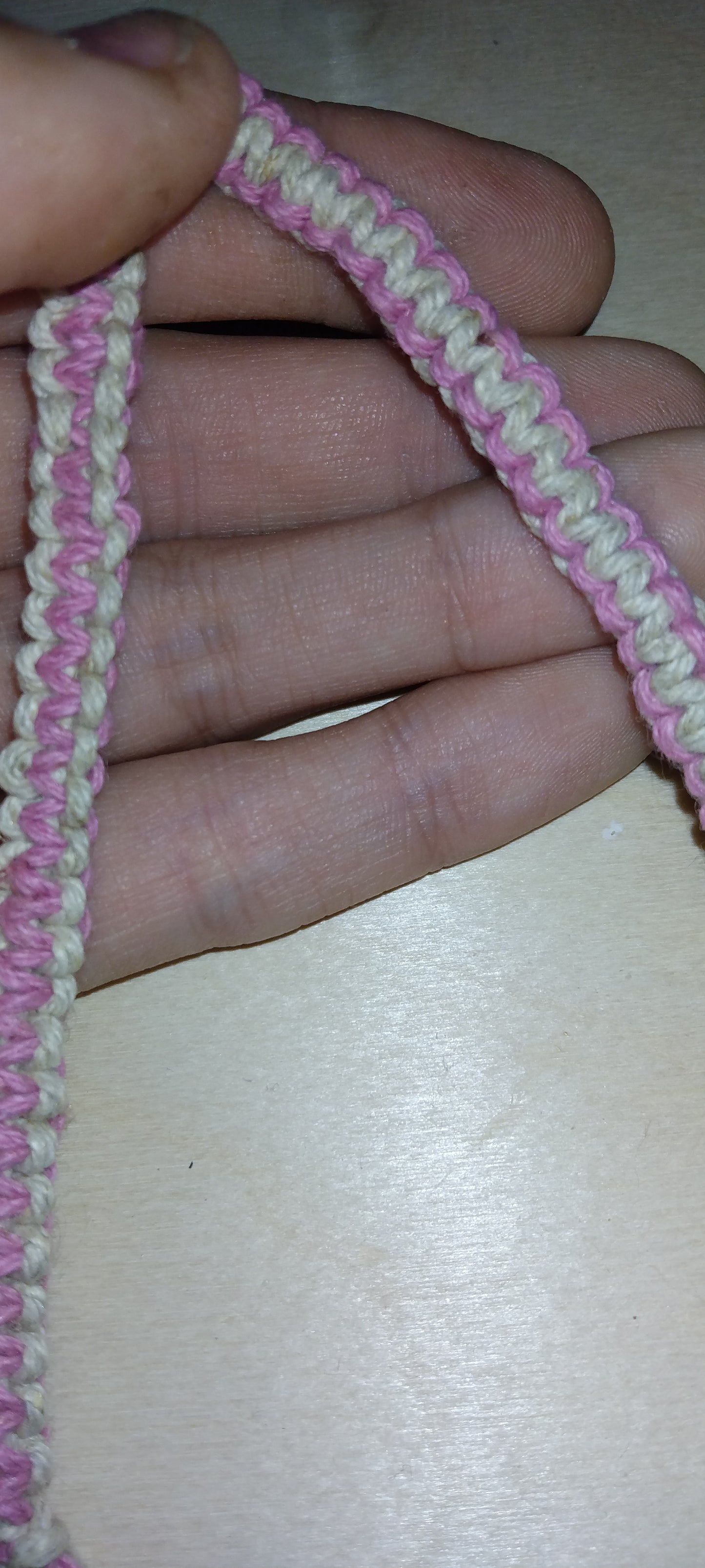 Handmade reversible knotted bracelet