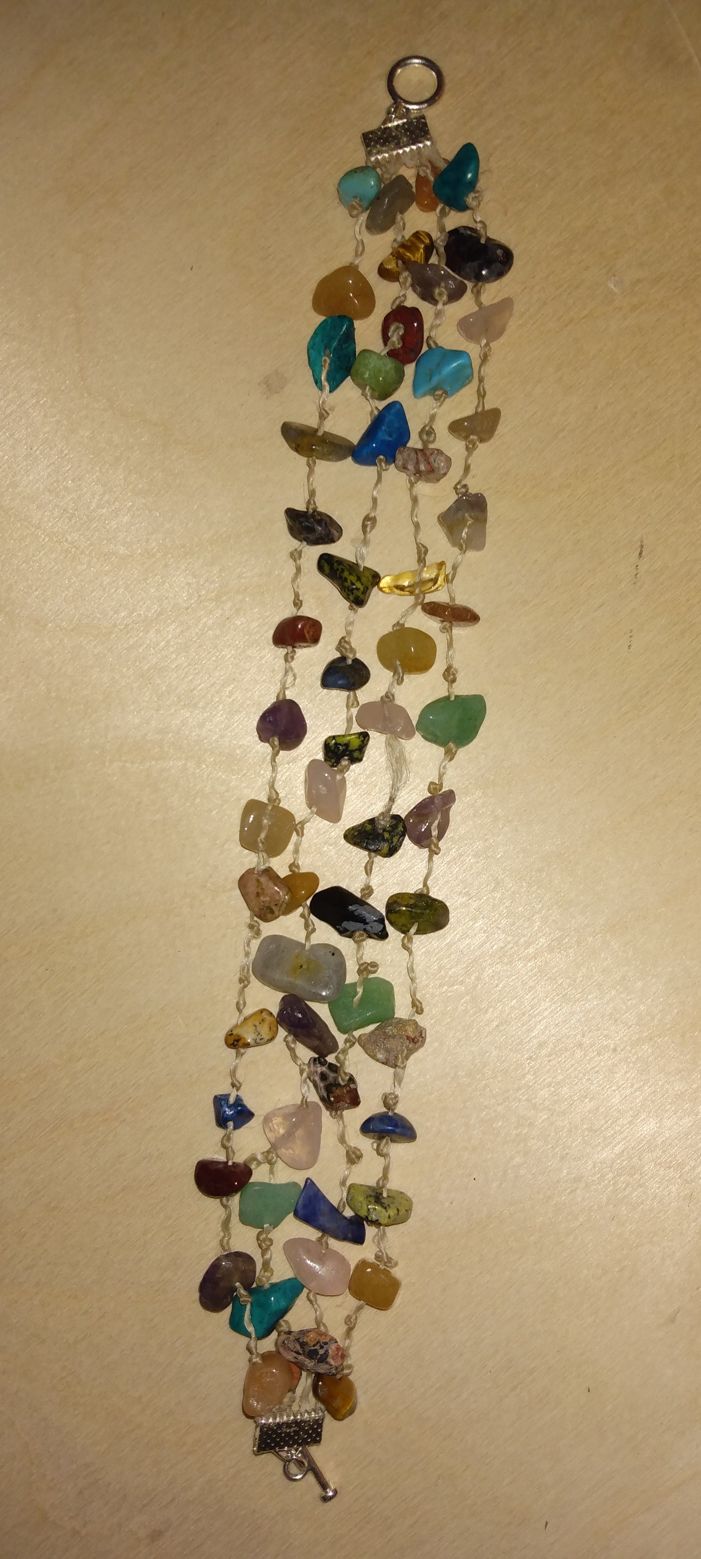 Handmade crystal beaded bracelet