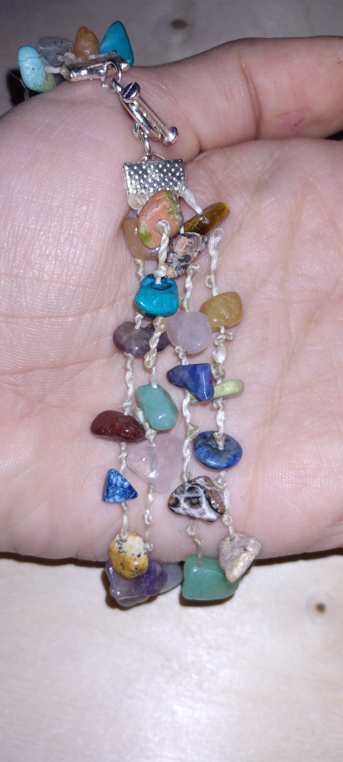Handmade crystal beaded bracelet