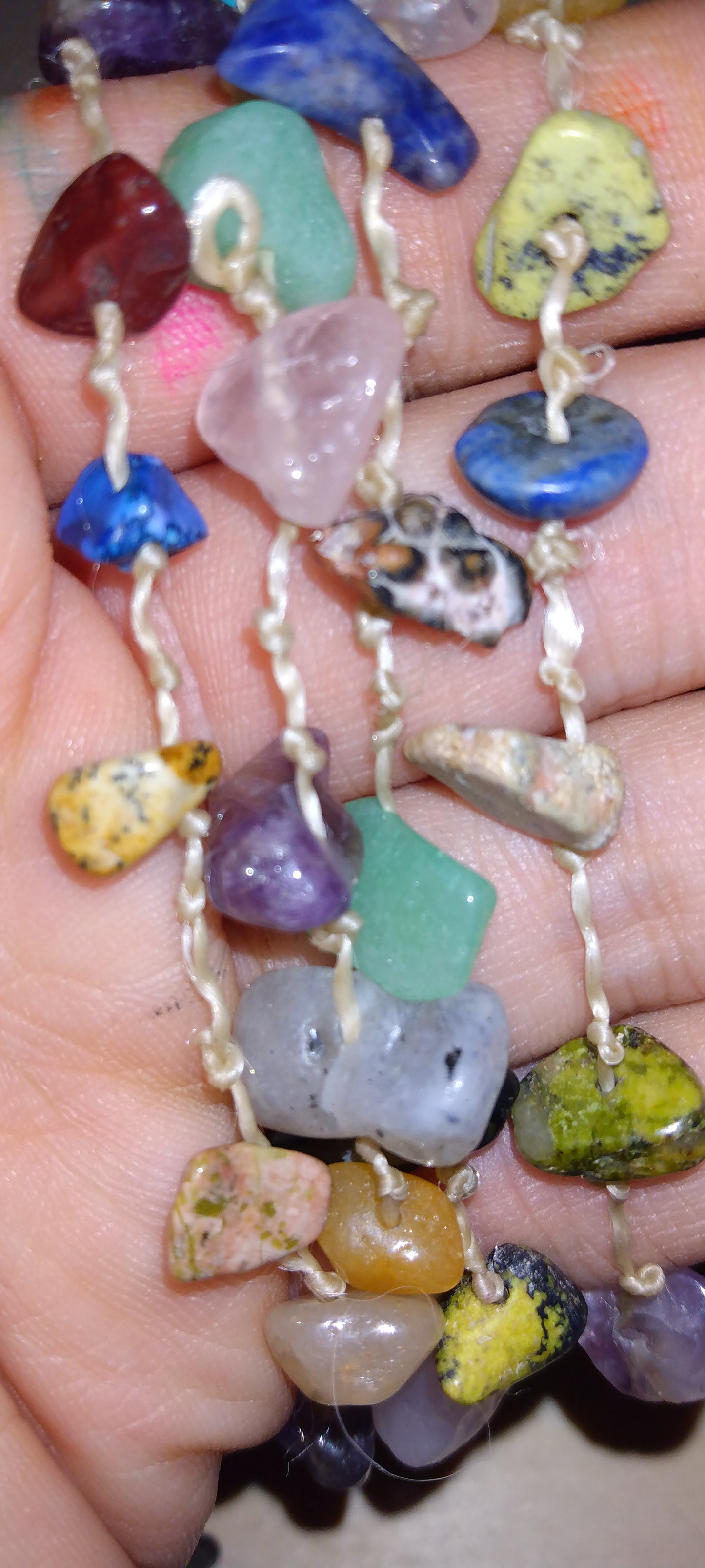 Handmade crystal beaded bracelet