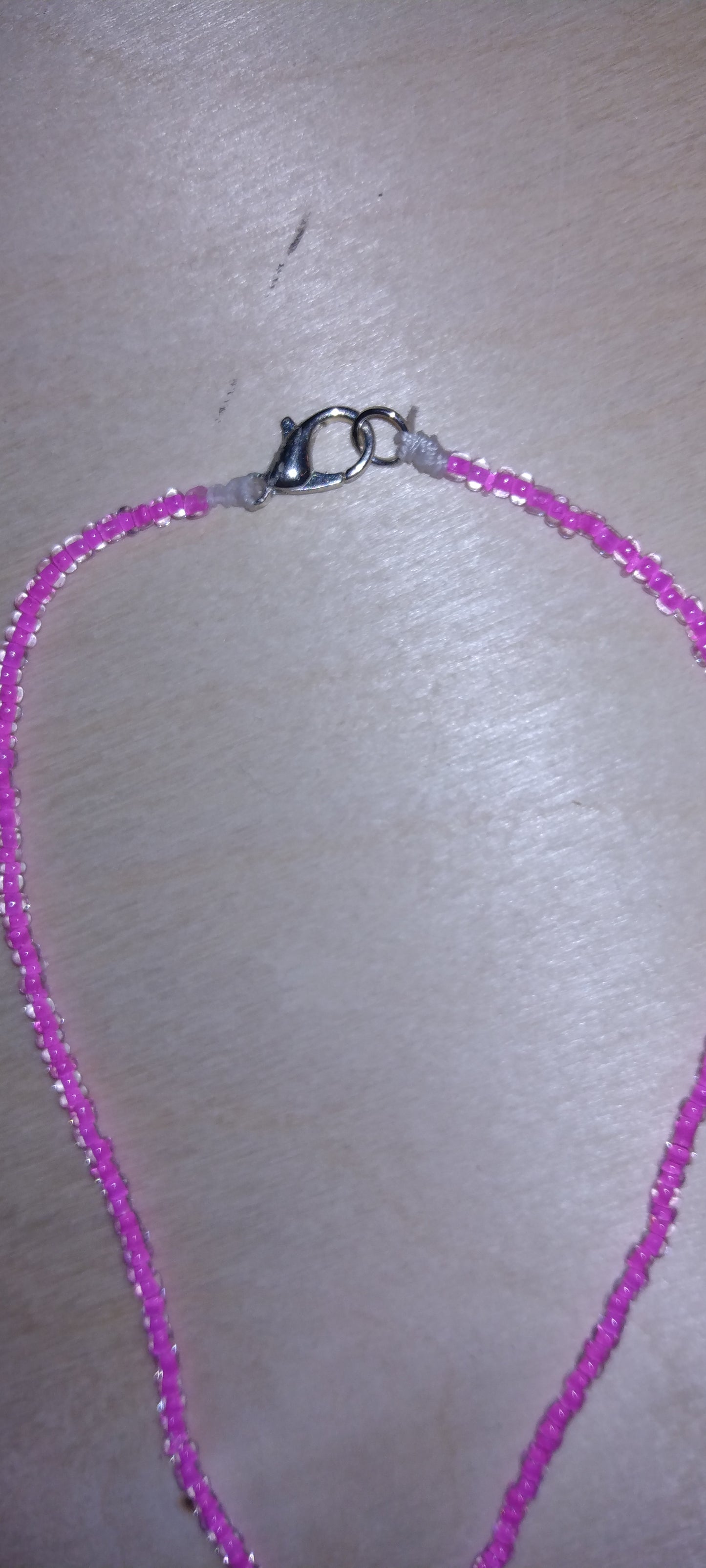 Handmade beaded crystal necklace