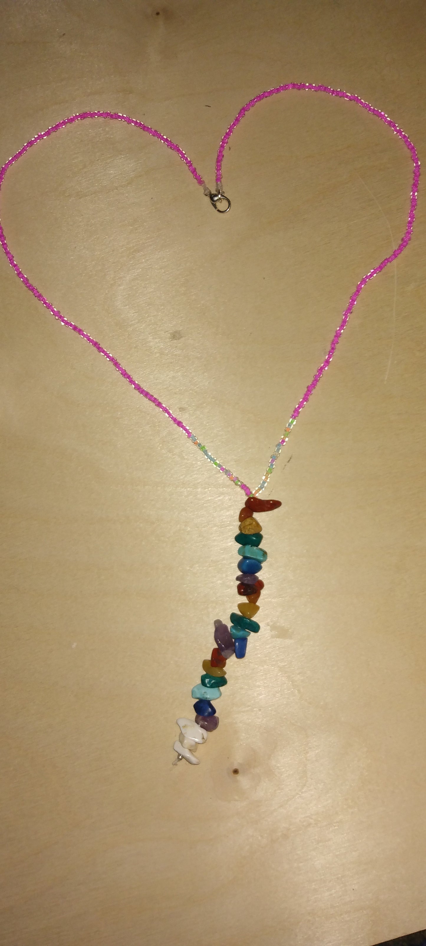 Handmade beaded crystal necklace