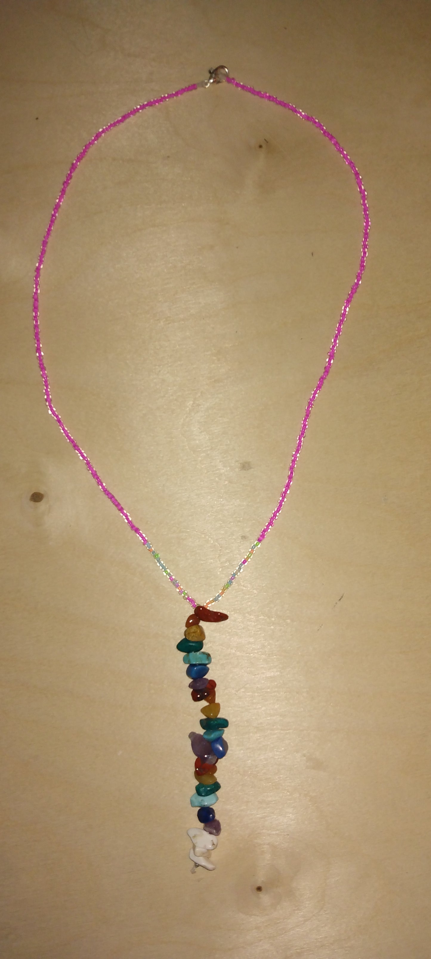 Handmade beaded crystal necklace