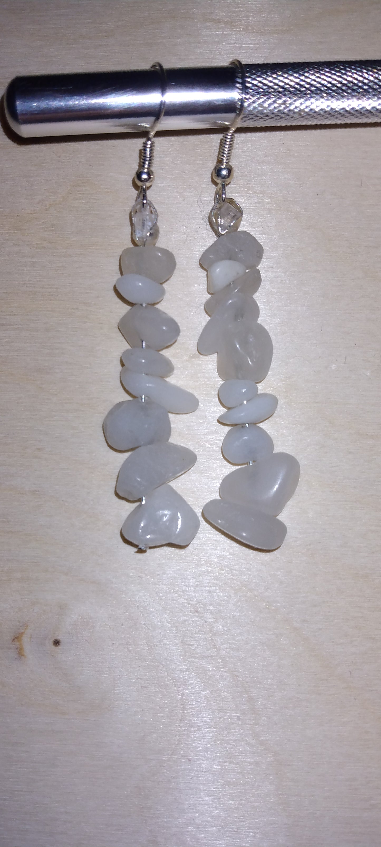 Handmade crystal beaded earrings