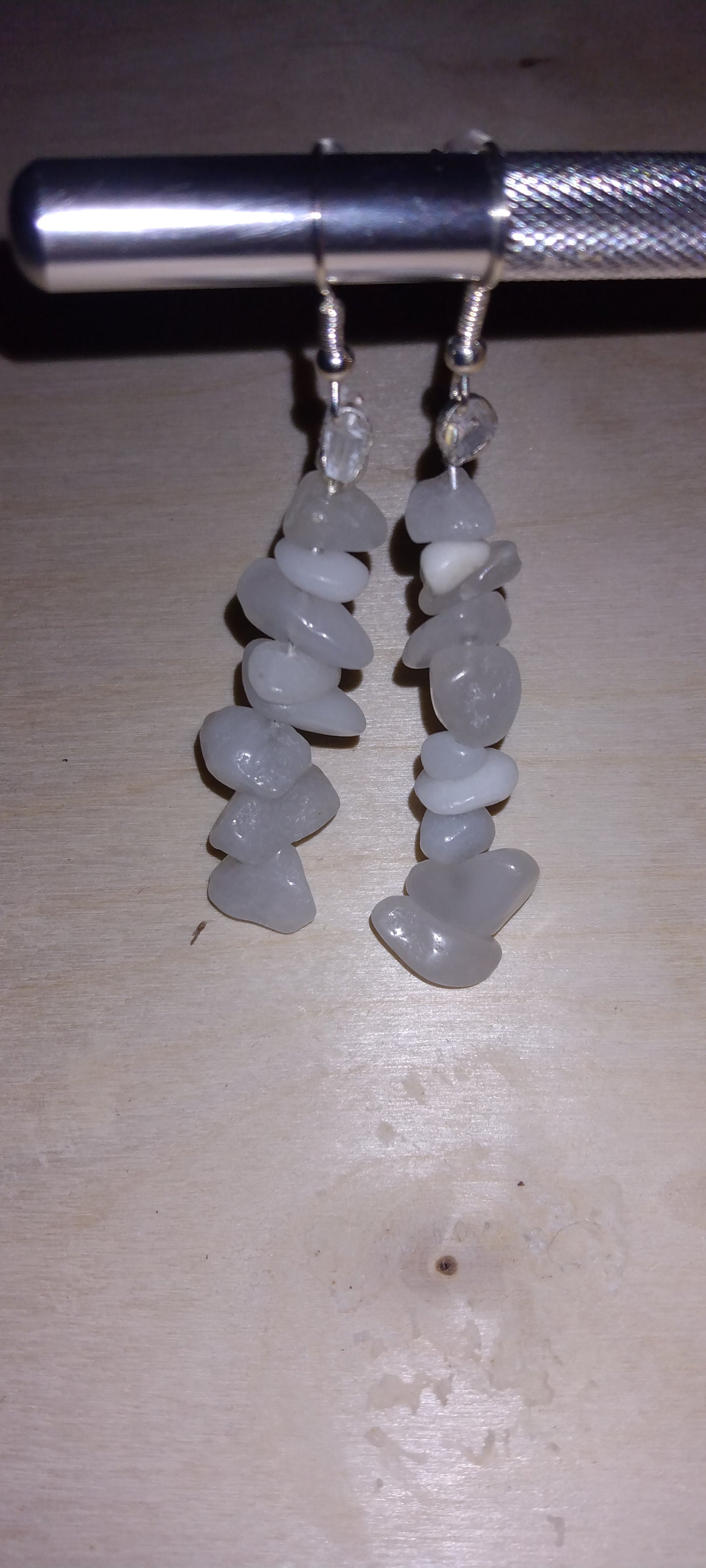 Handmade crystal beaded earrings
