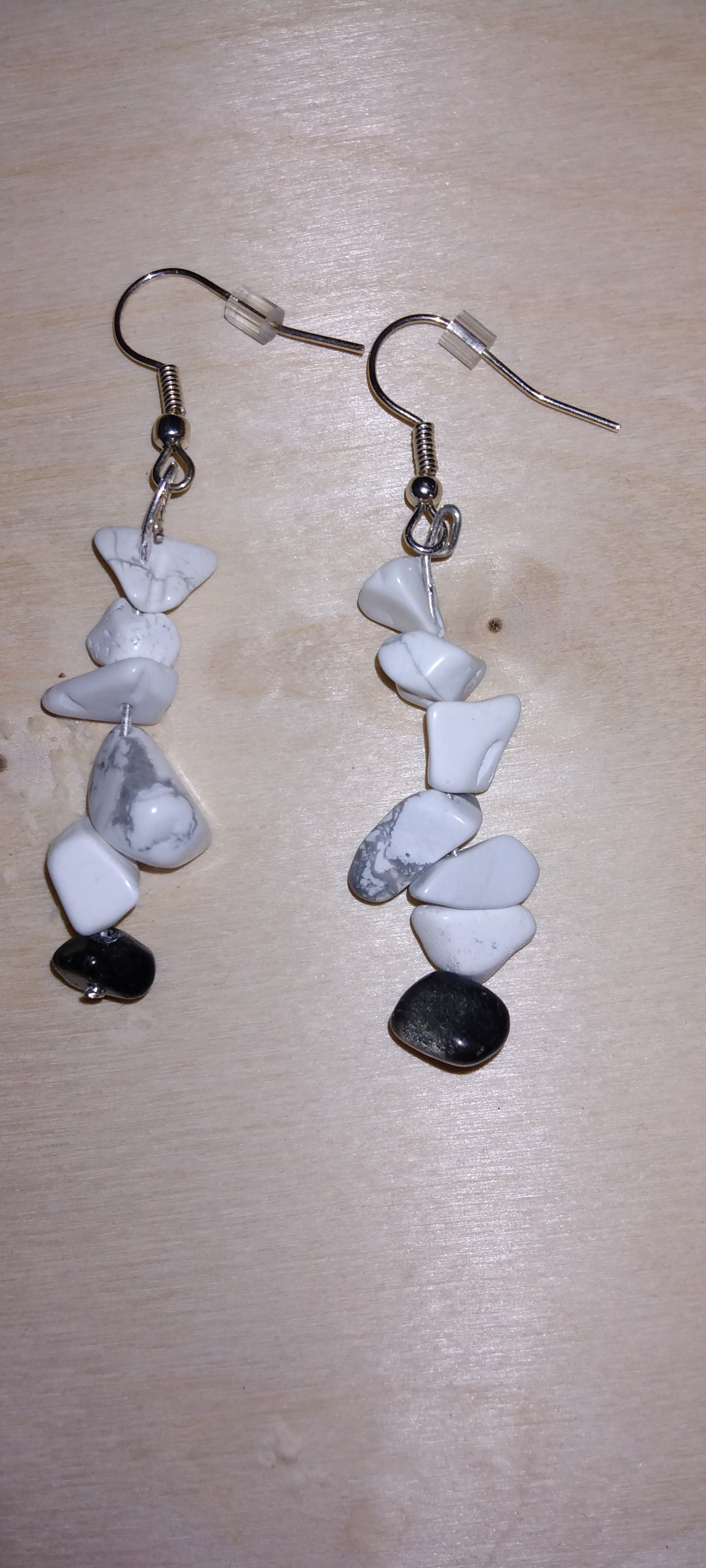 Handmade crystal beaded earrings