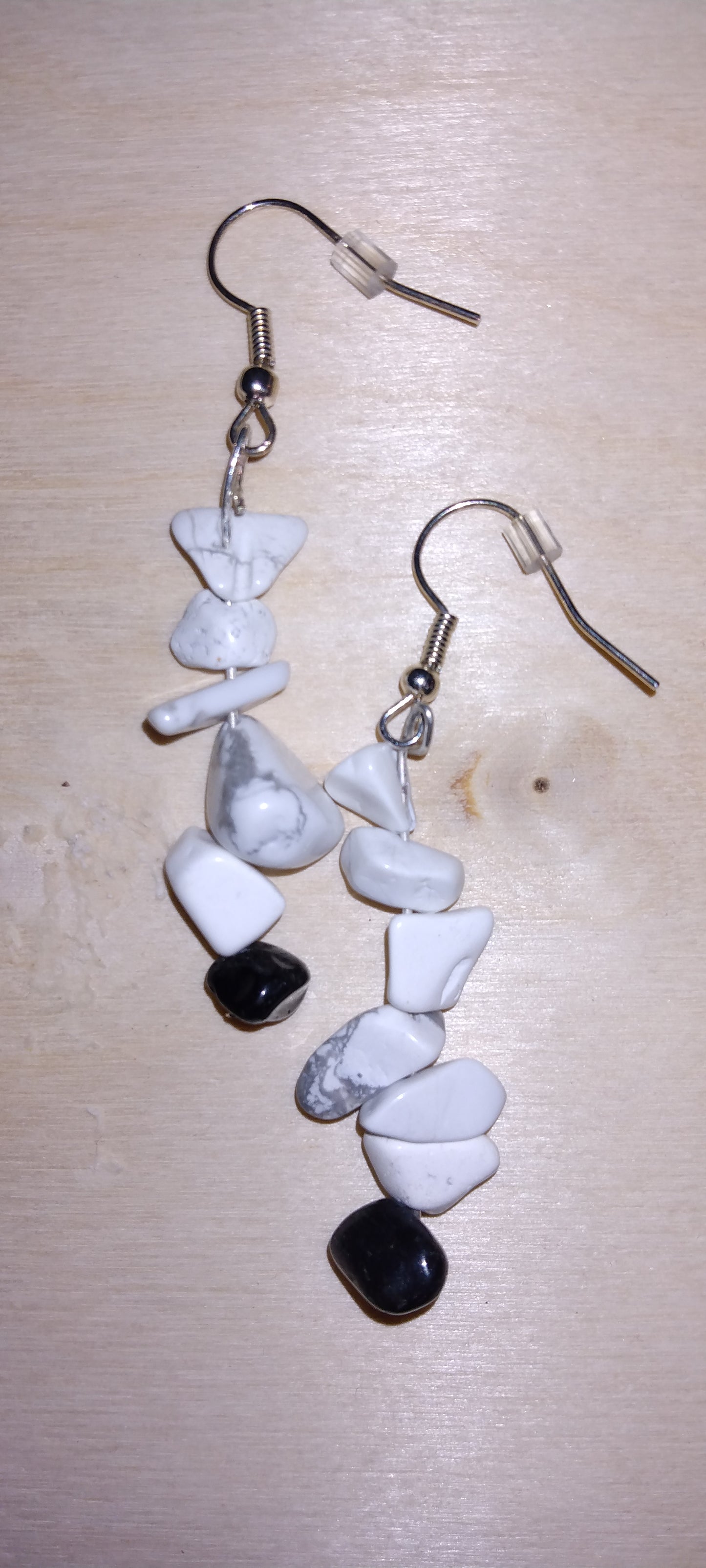 Handmade crystal beaded earrings