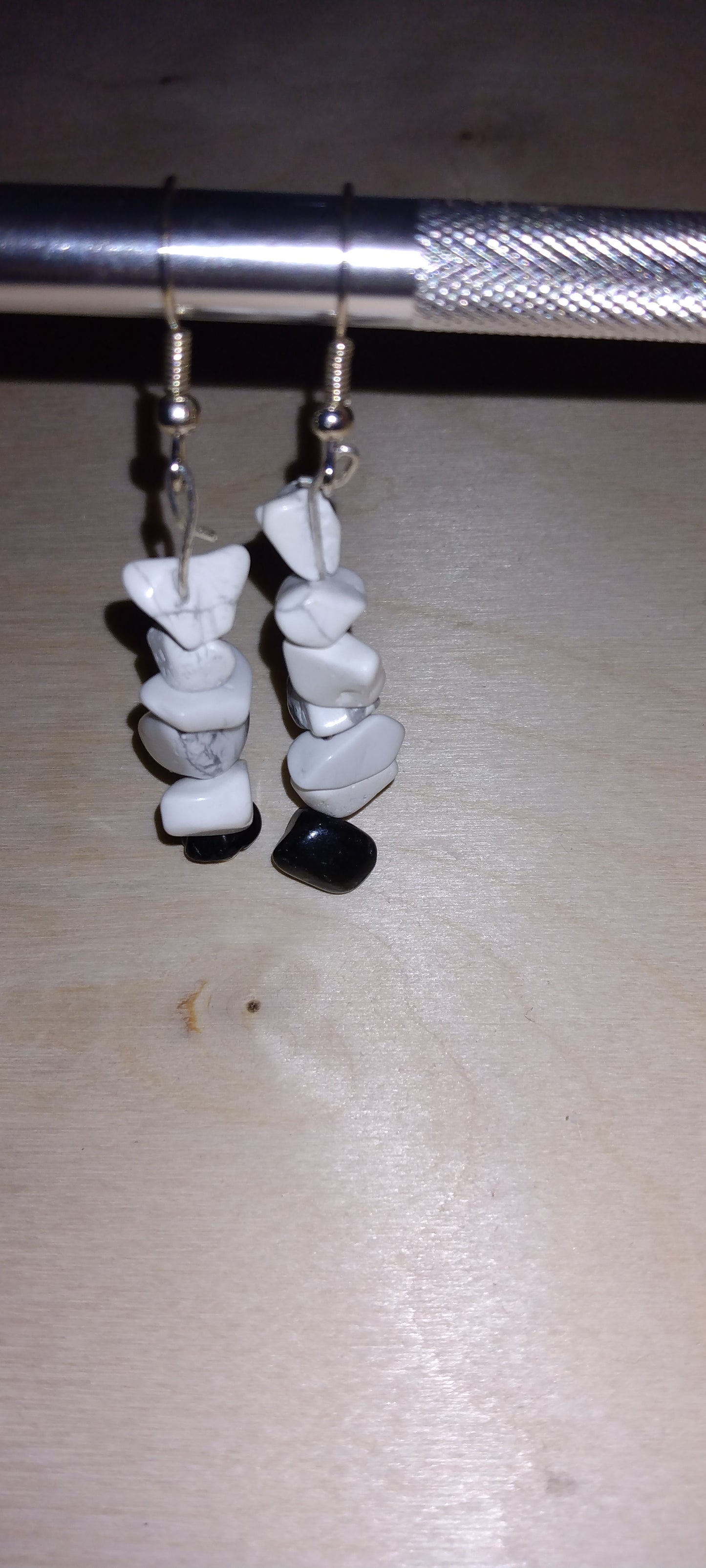 Handmade crystal beaded earrings