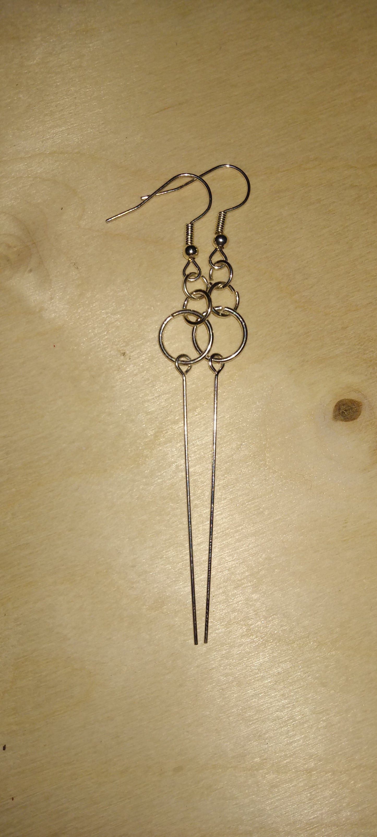 Handmade elegant wire earrings