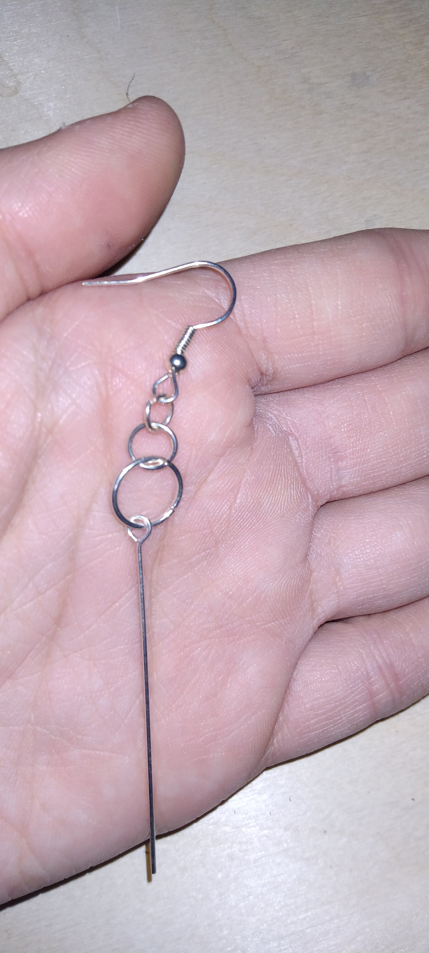 Handmade elegant wire earrings