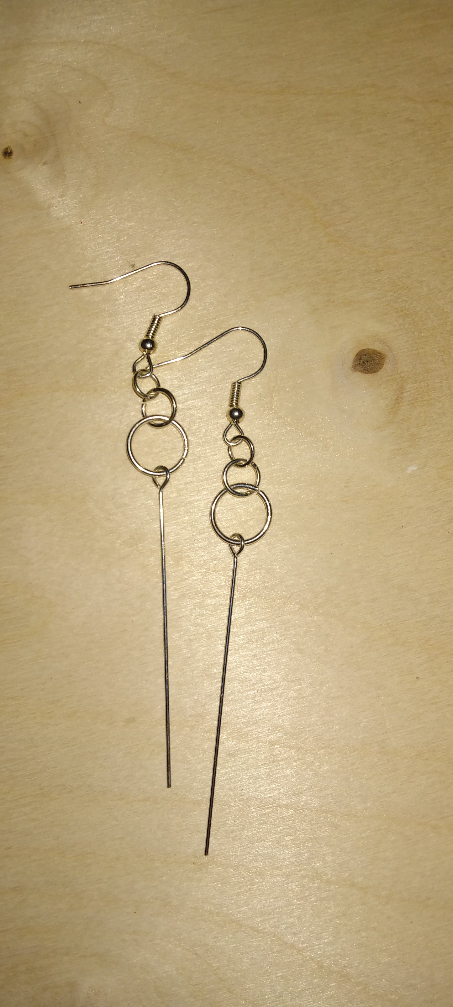 Handmade elegant wire earrings