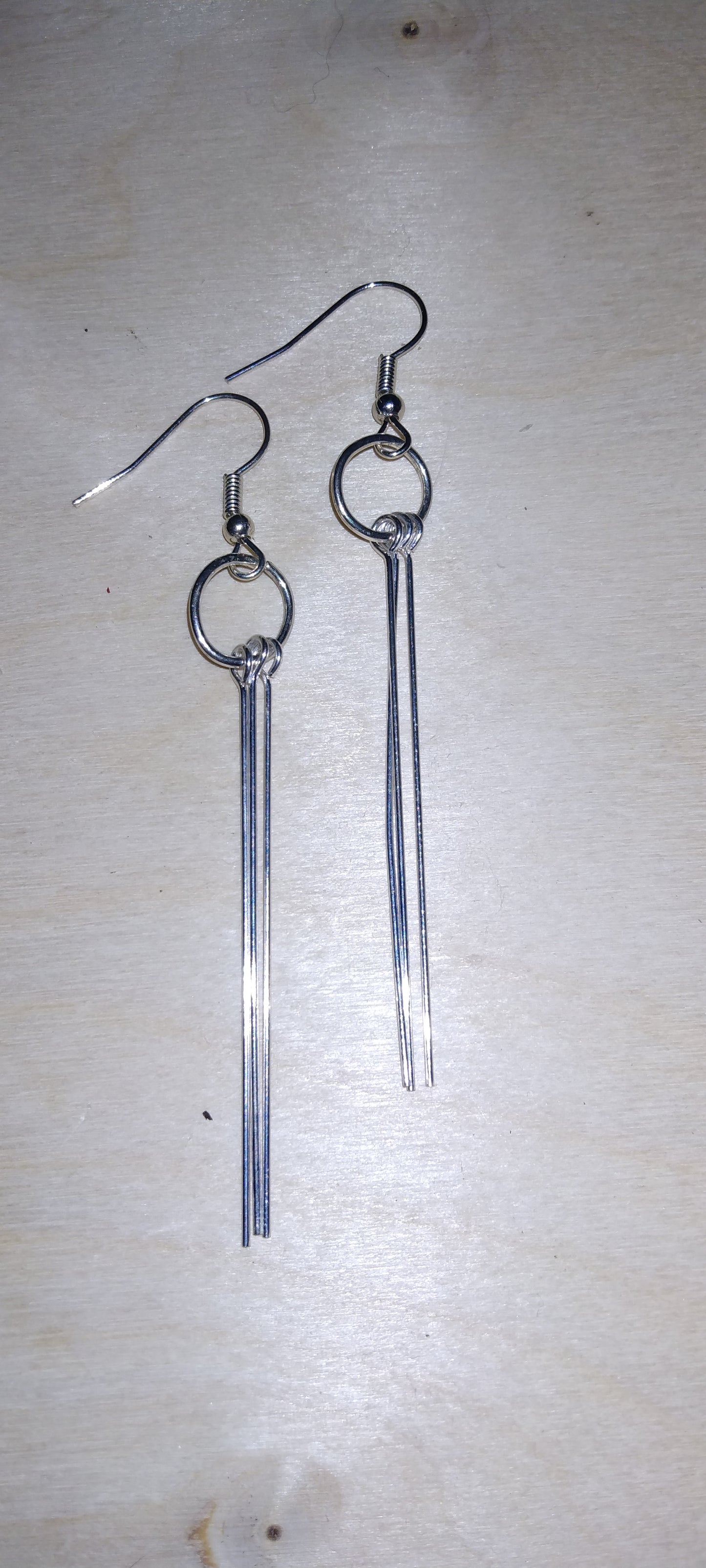 Handmade elegant wire earrings