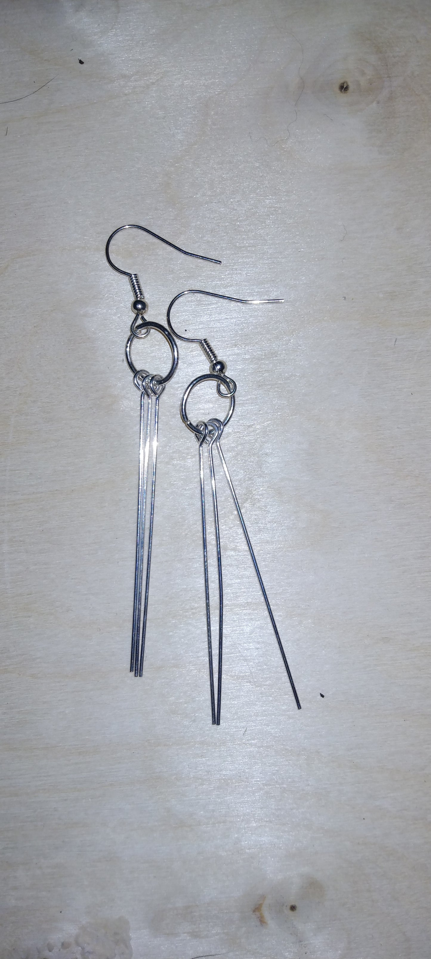 Handmade elegant wire earrings