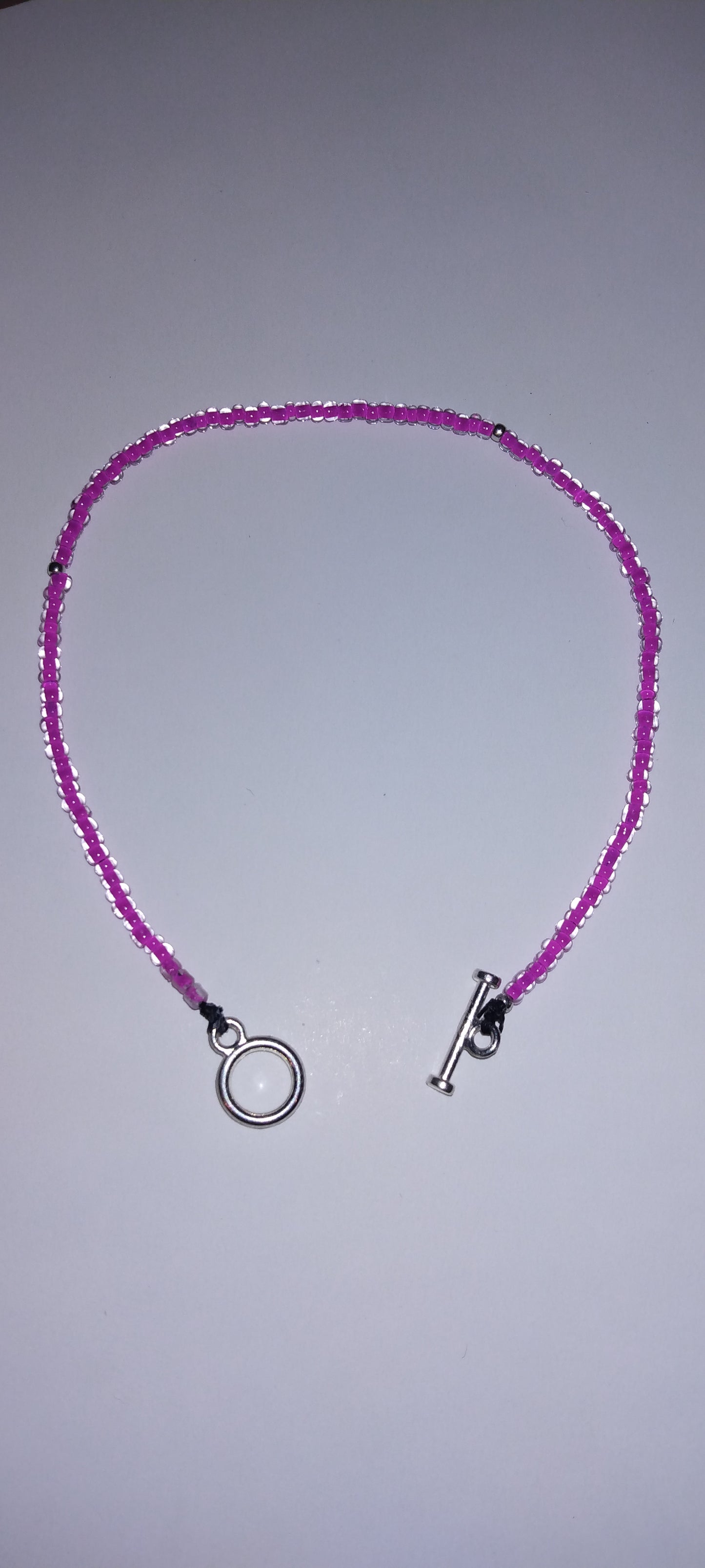 Handmade beaded glass bracelet