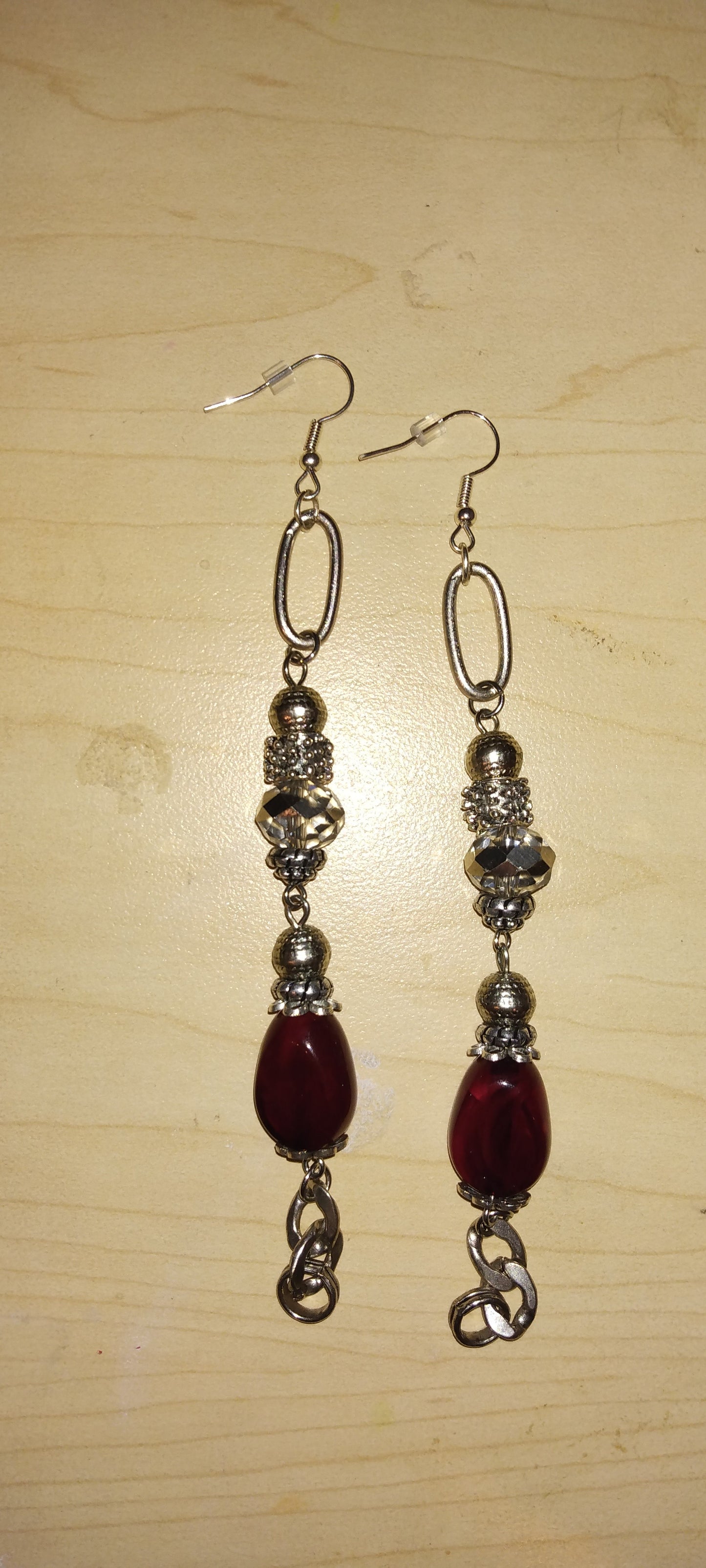 Handcrafted beaded earrings