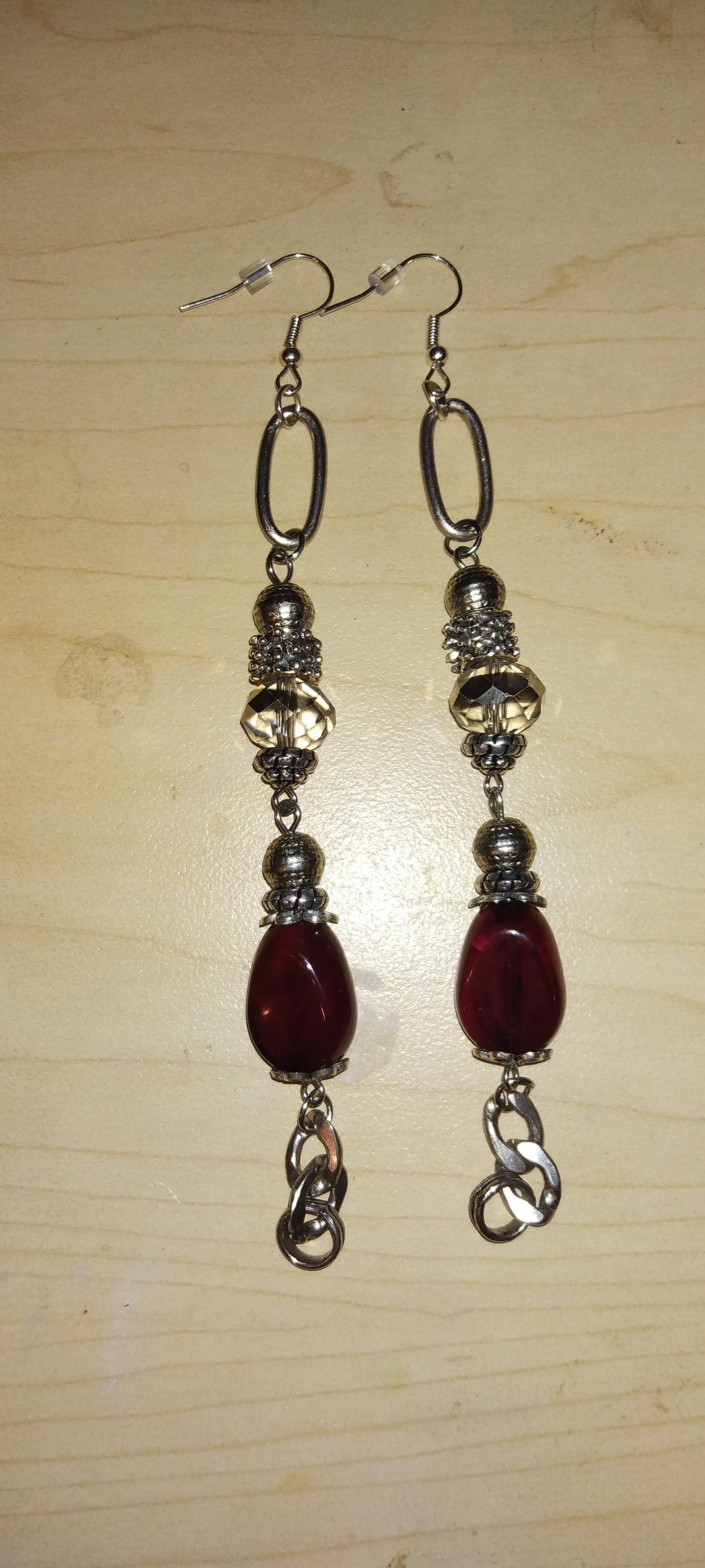 Handcrafted beaded earrings