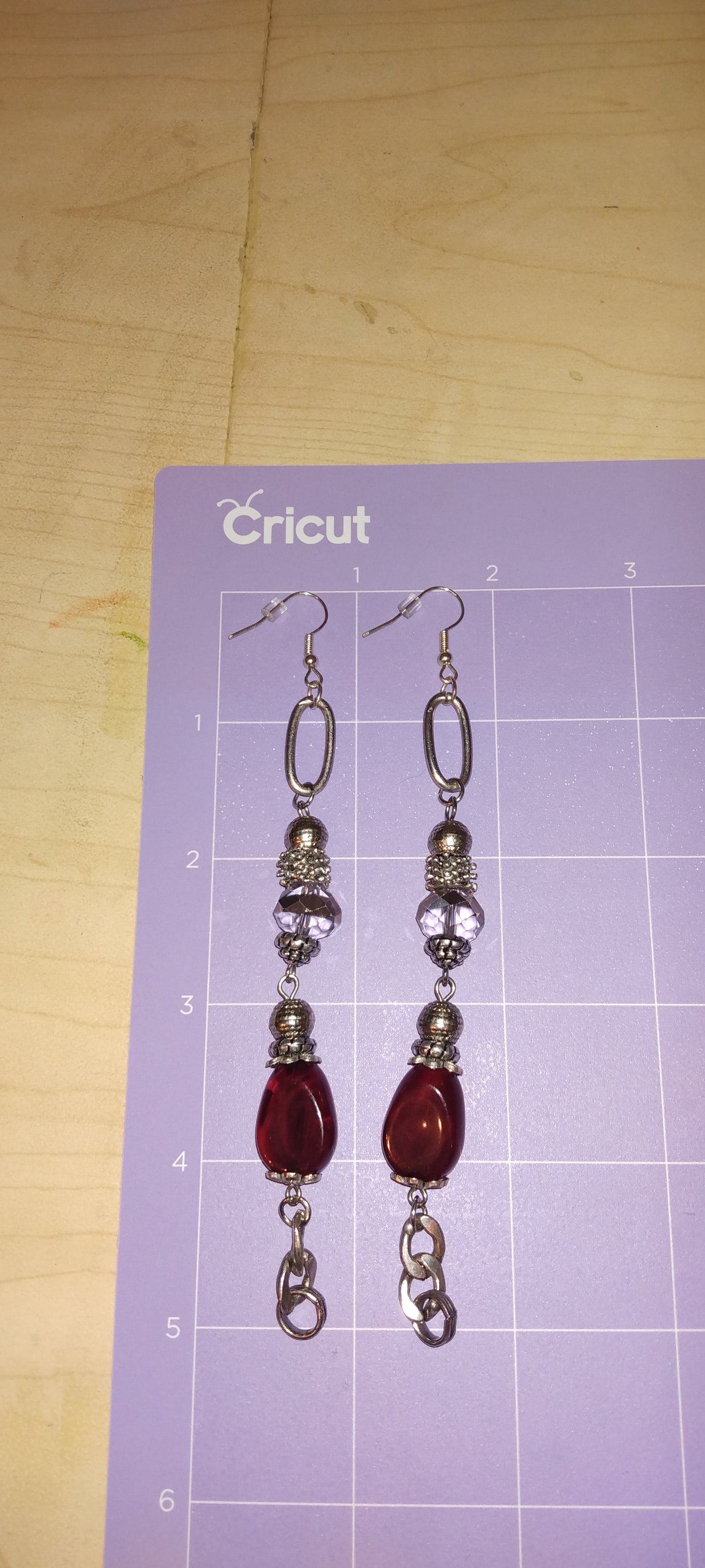 Handcrafted beaded earrings
