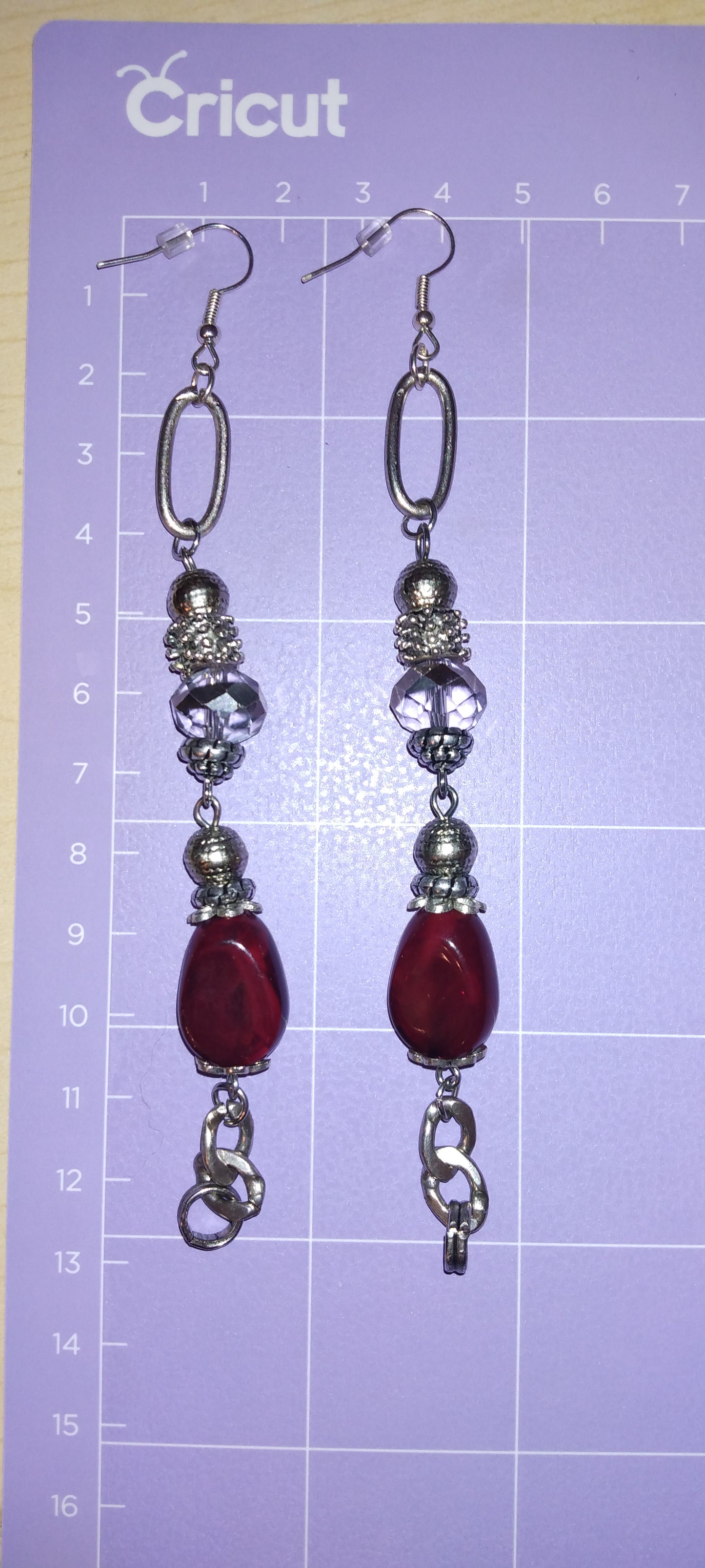 Handcrafted beaded earrings