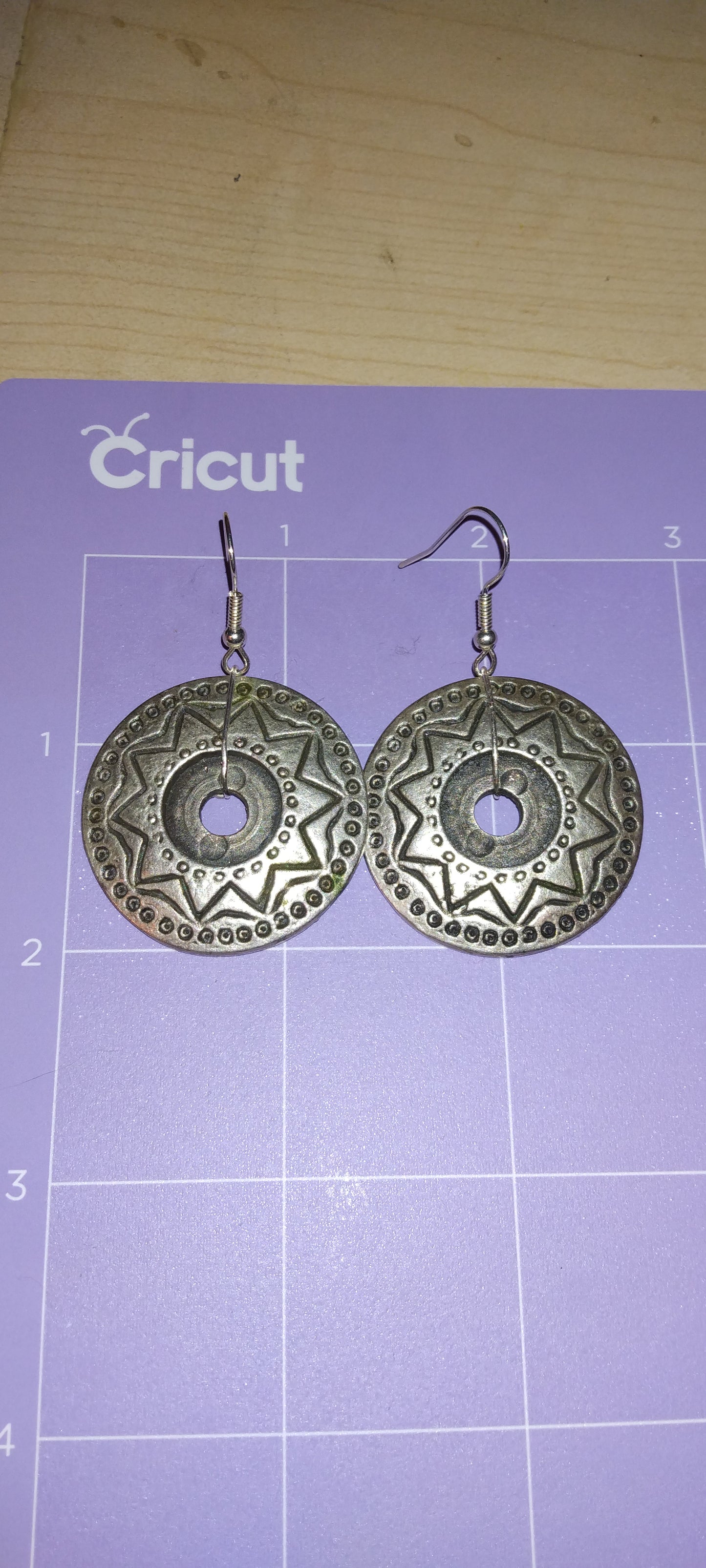 Handmade pendant earrings