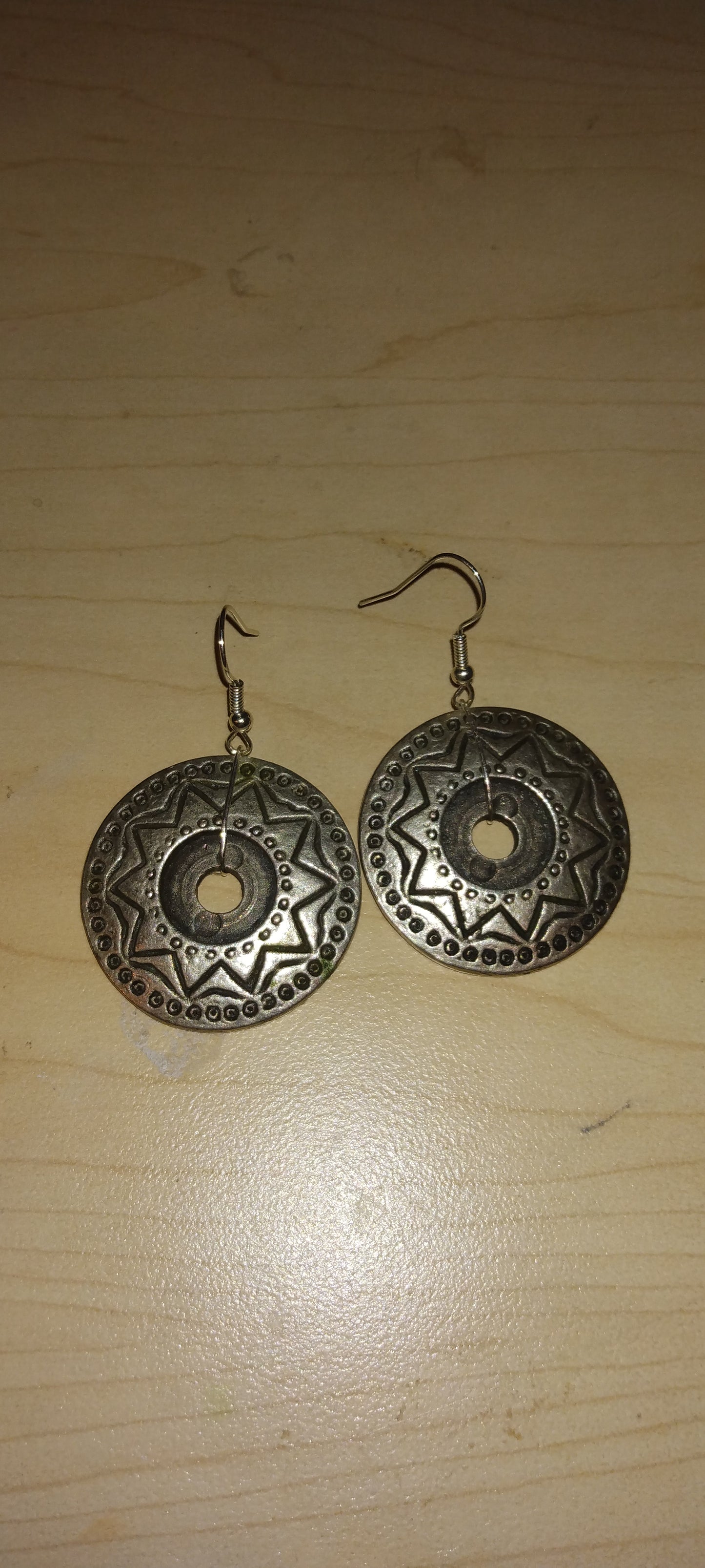Handmade pendant earrings