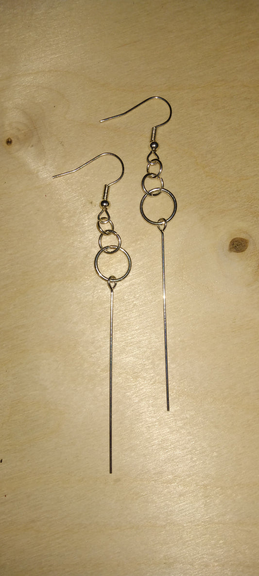 Handmade elegant wire earrings