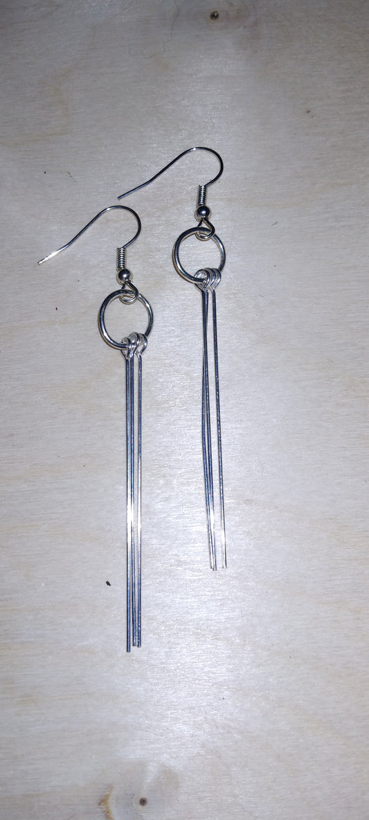 Handmade elegant wire earrings