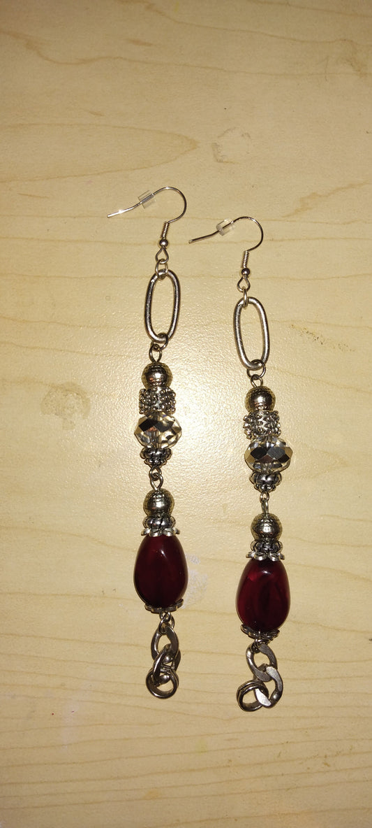 Handcrafted beaded earrings